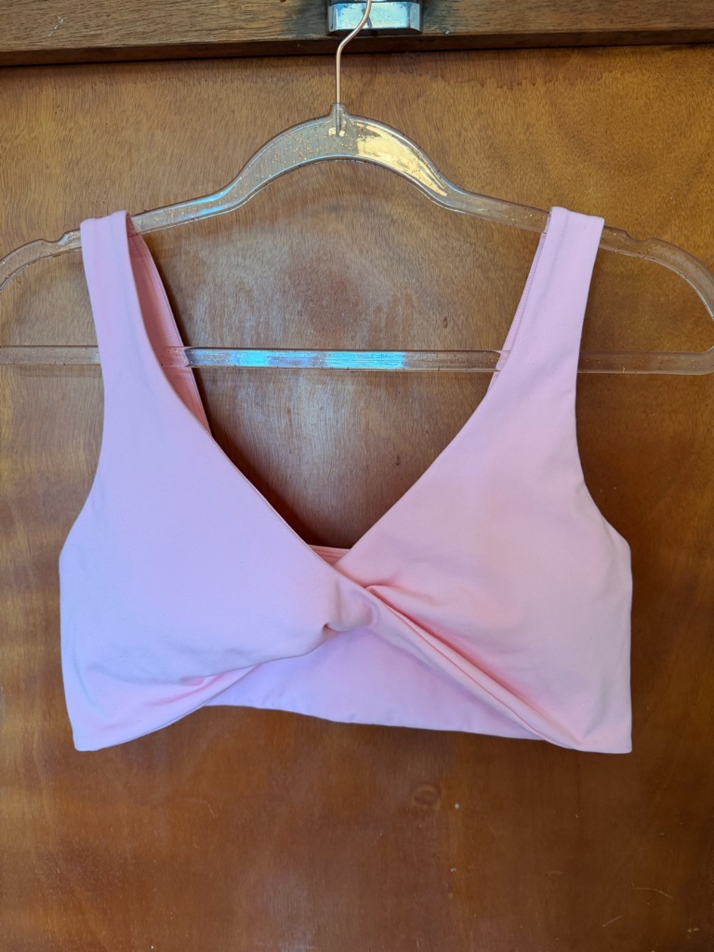 Women’s Soft Pink Twist-Front Bralette